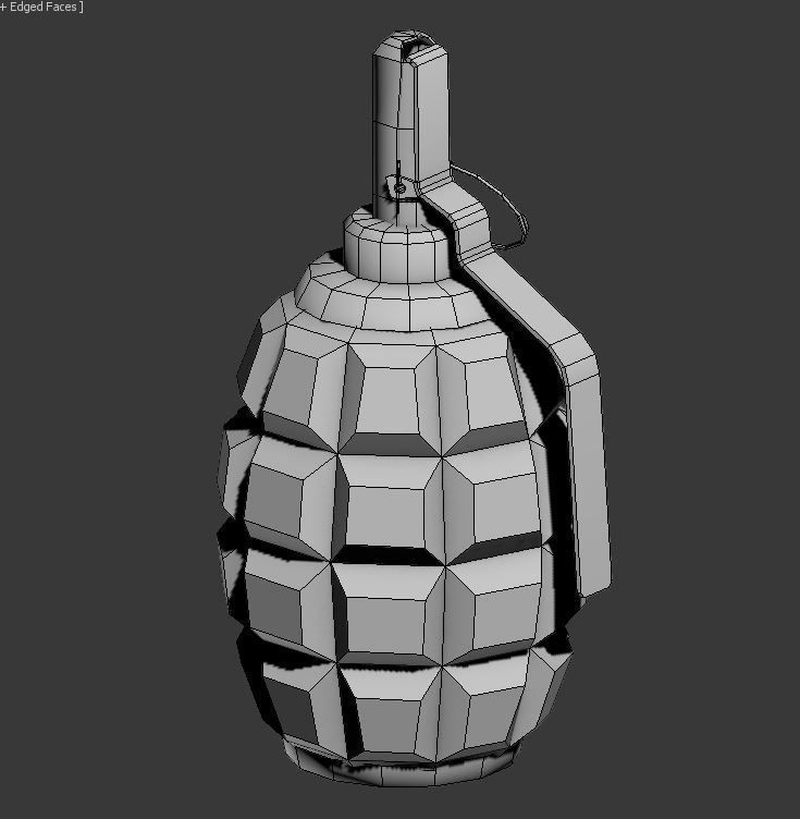 grenade Low-poly 3D model_11