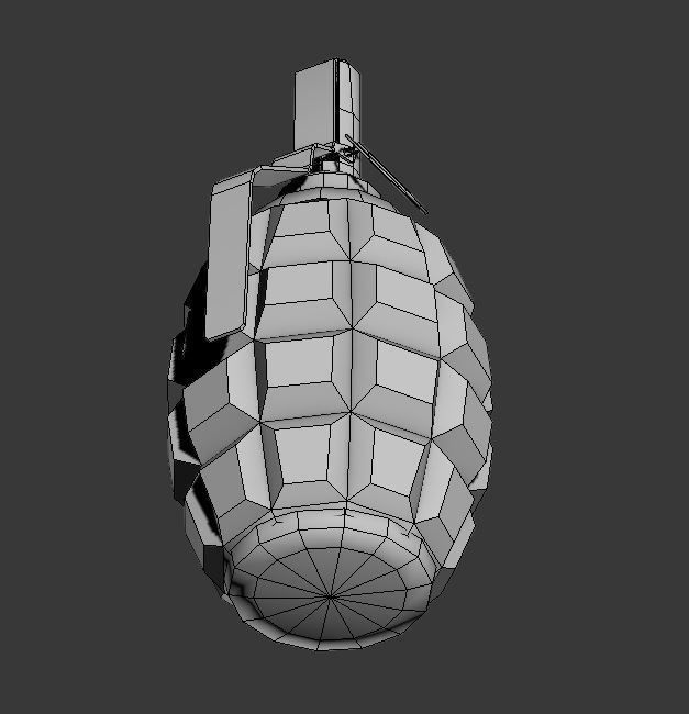 grenade Low-poly 3D model_10