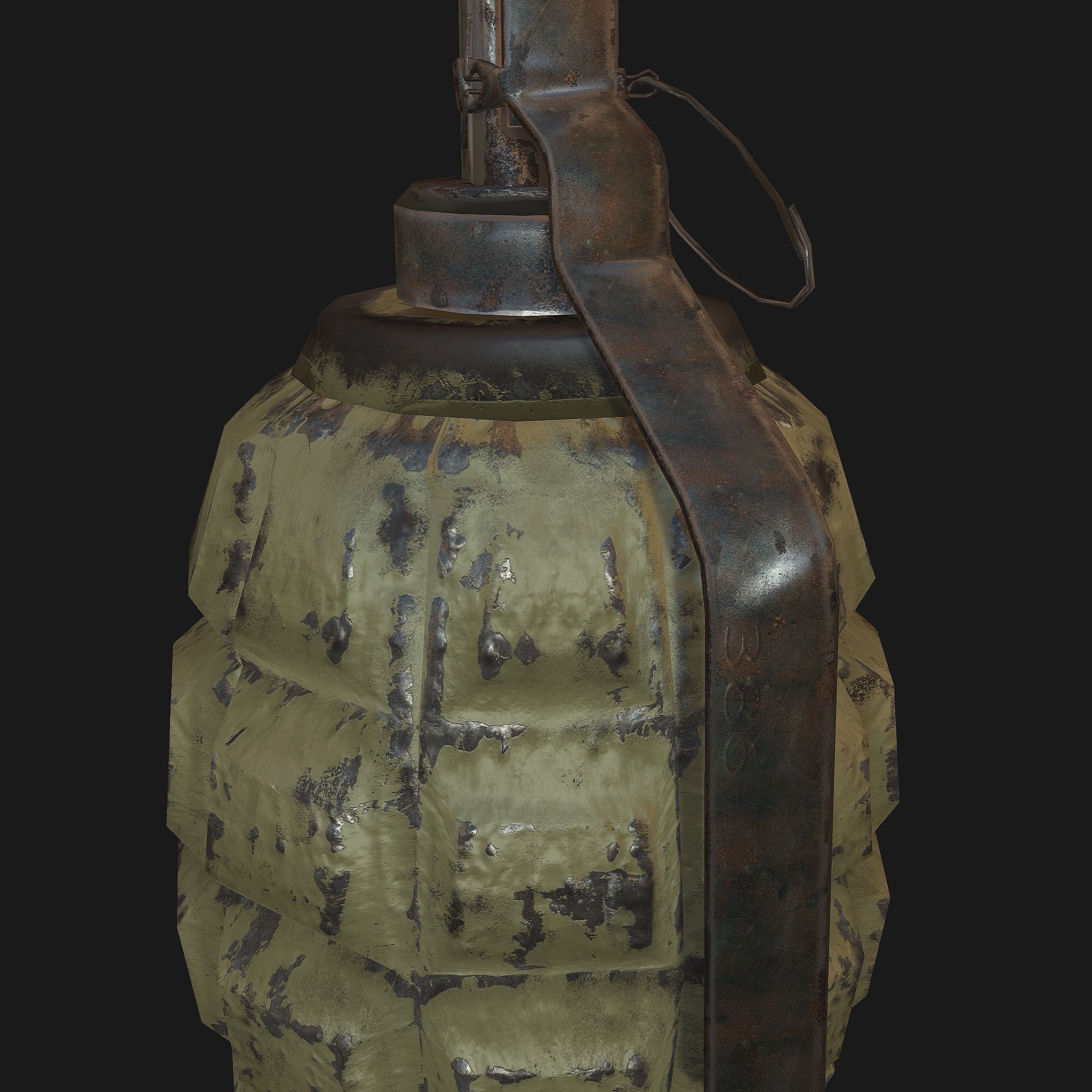 grenade Low-poly 3D model_7