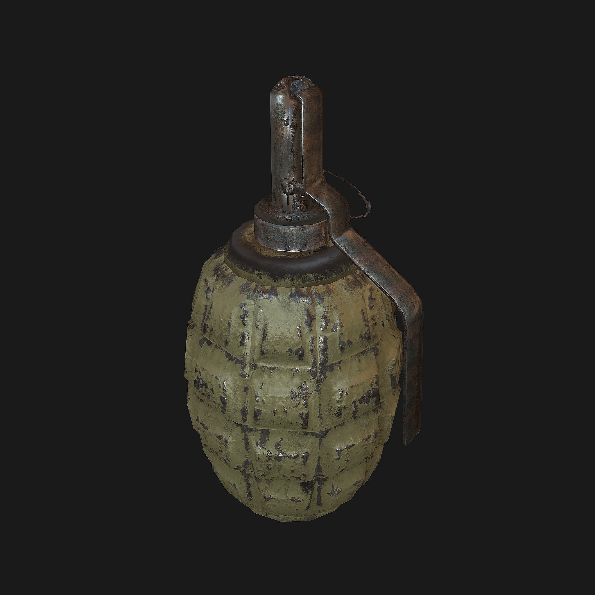 grenade Low-poly 3D model_3