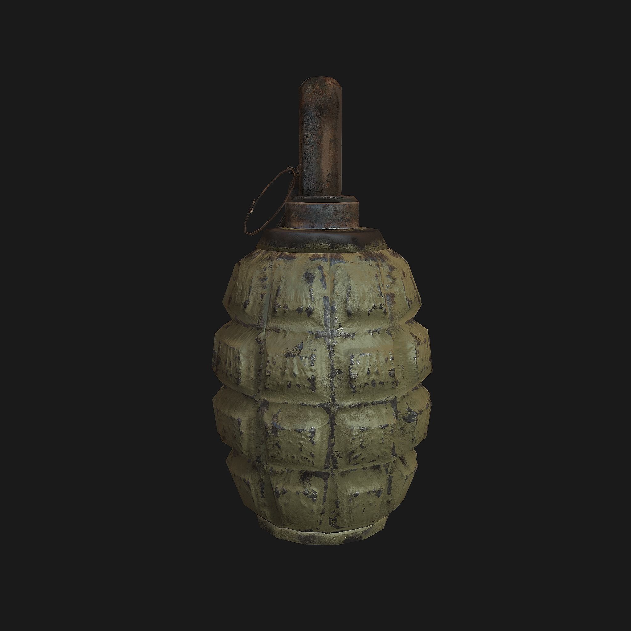 grenade Low-poly 3D model_2