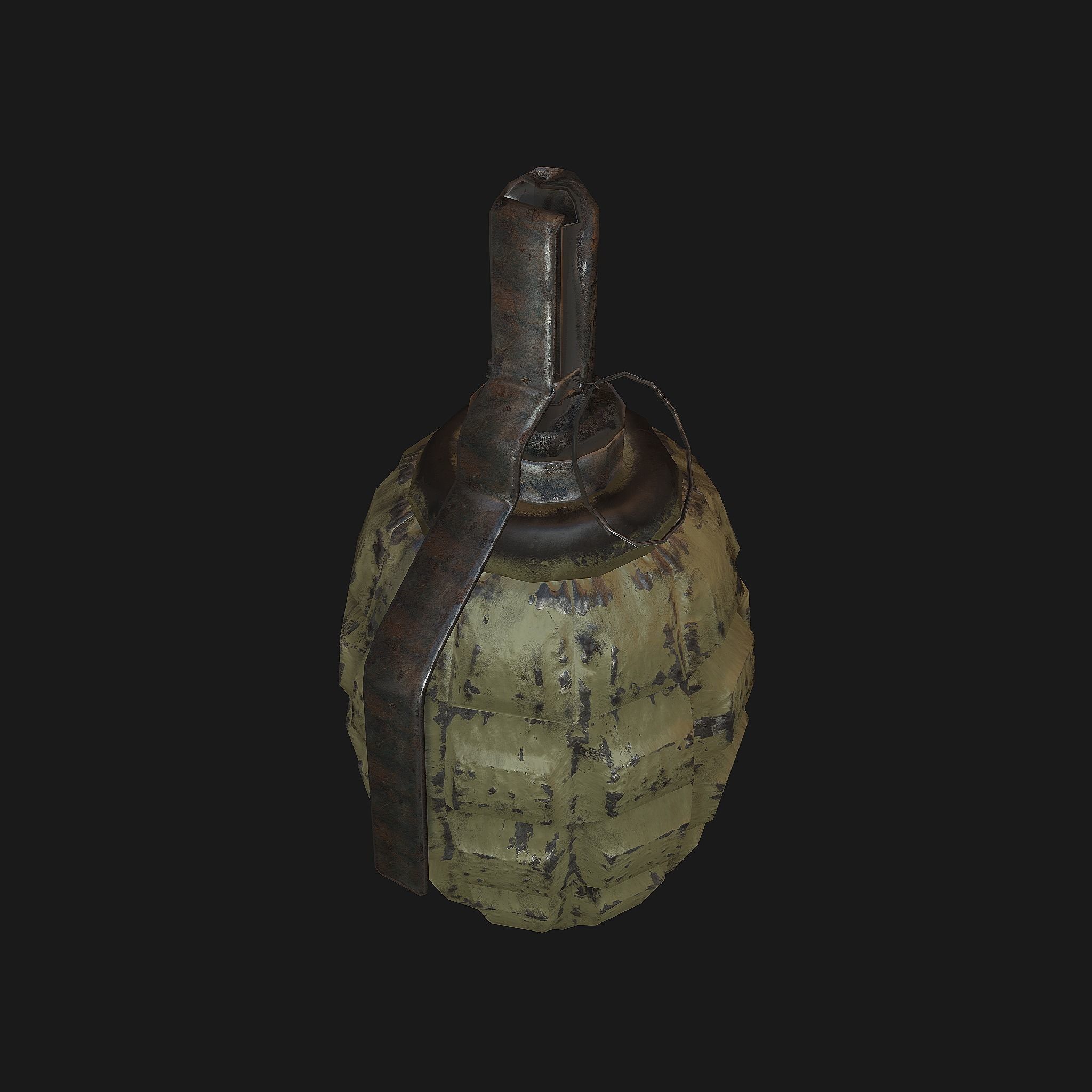 grenade Low-poly 3D model_5