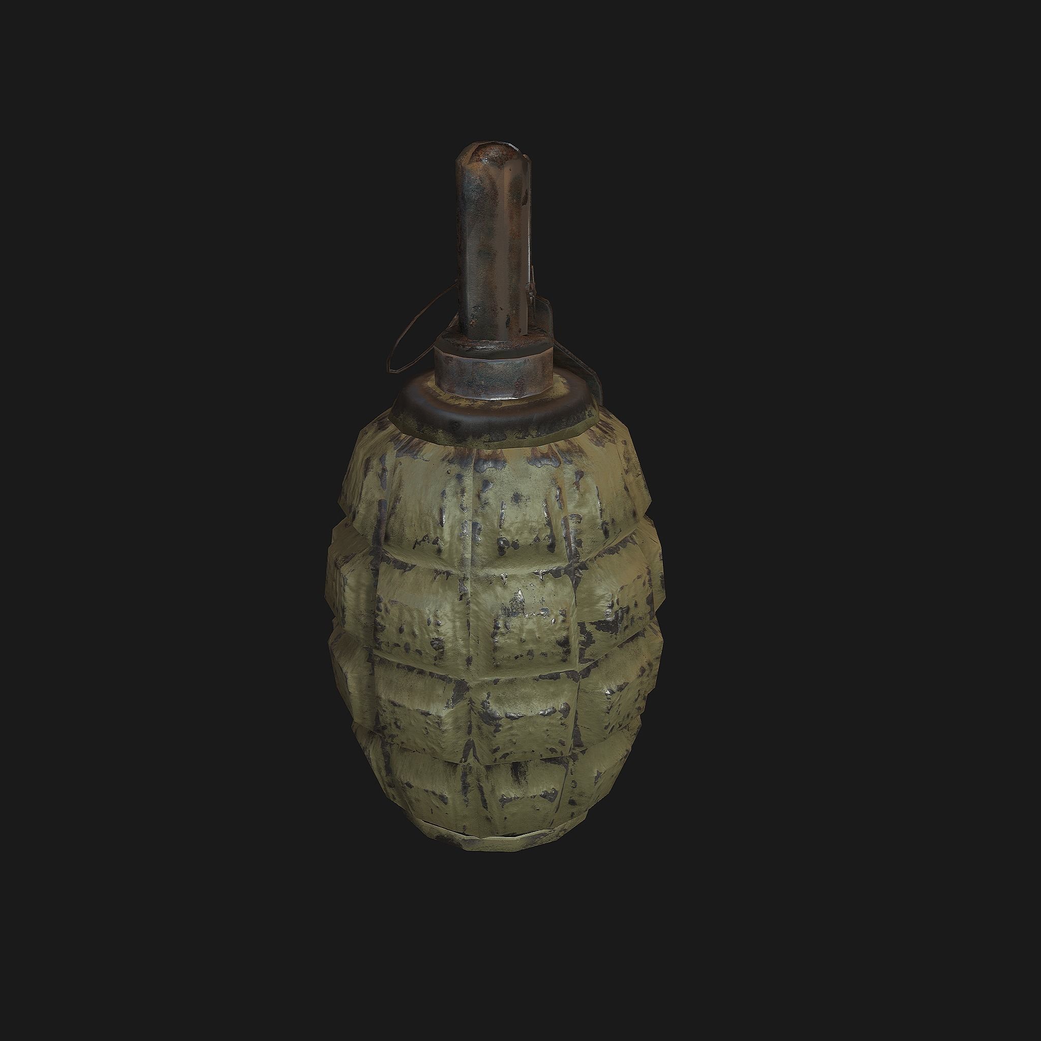 grenade Low-poly 3D model_6