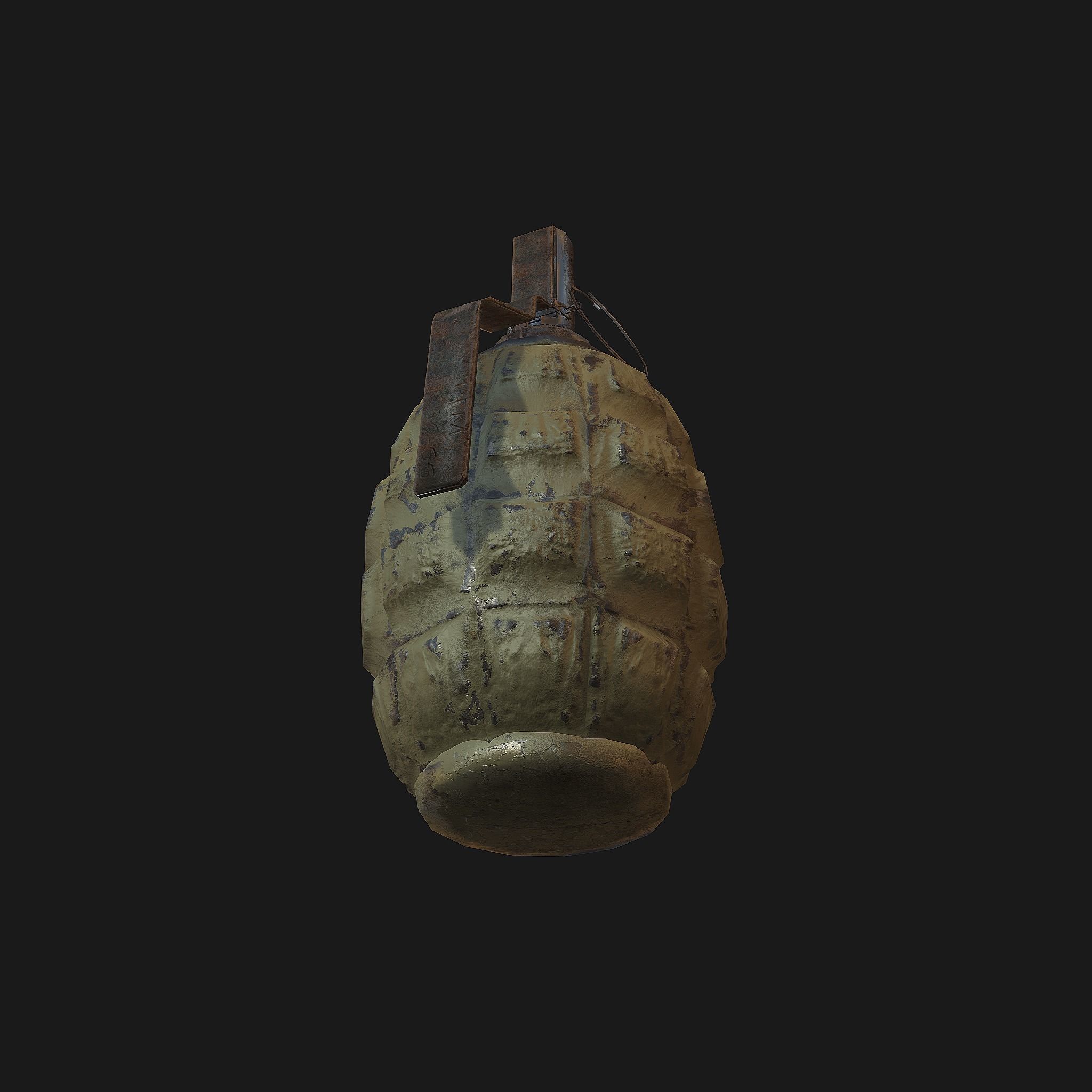 grenade Low-poly 3D model_4