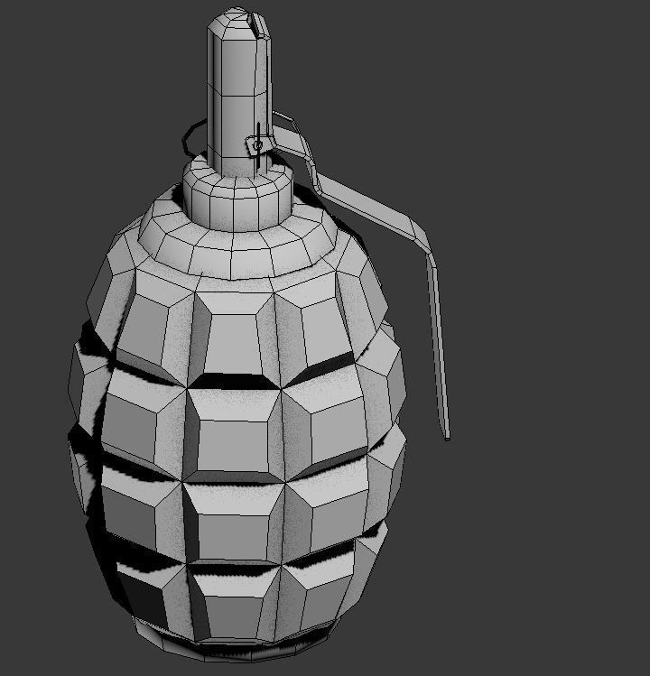 grenade Low-poly 3D model_9