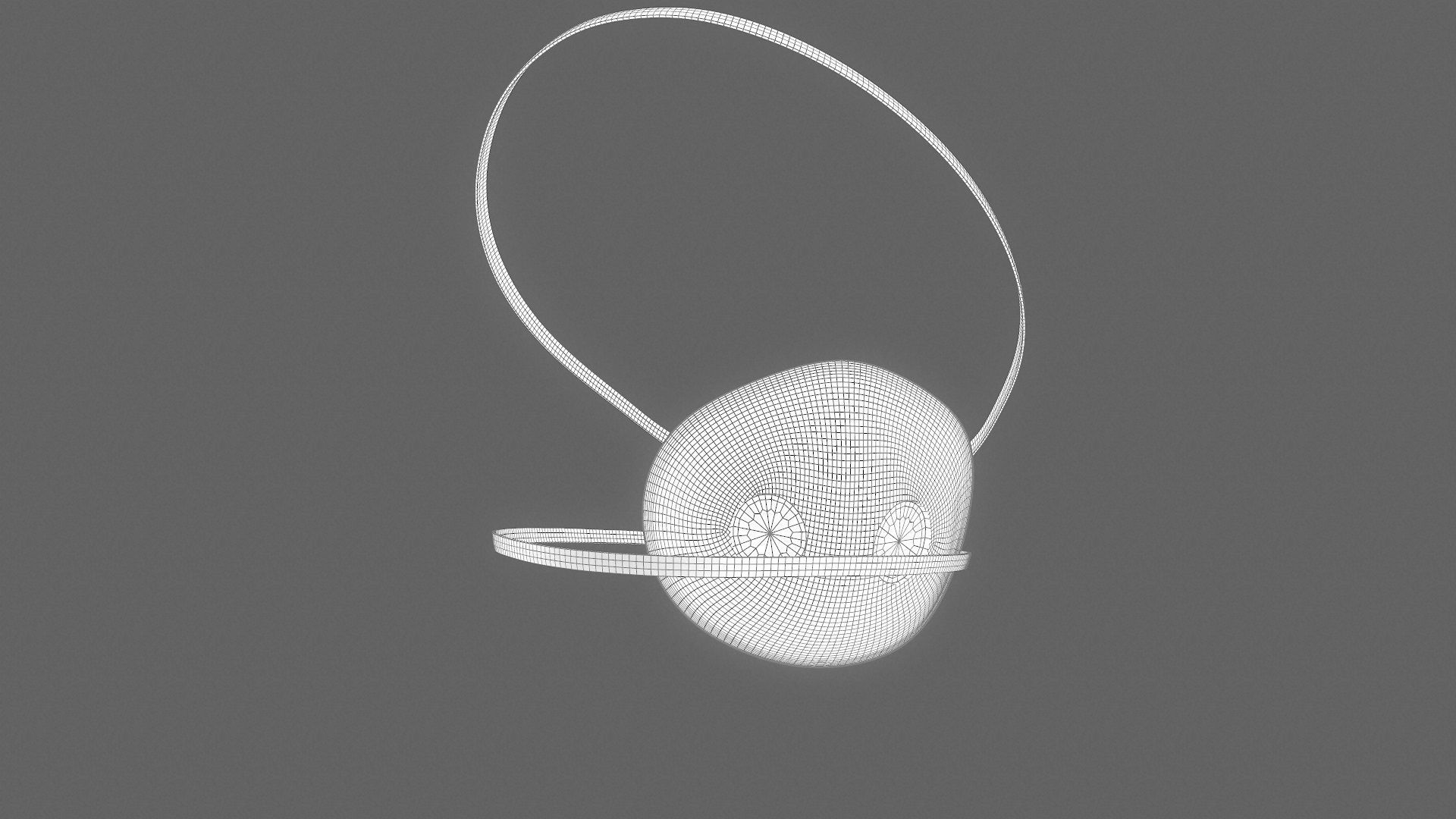 Respirator Mask Low-poly 3D model_9