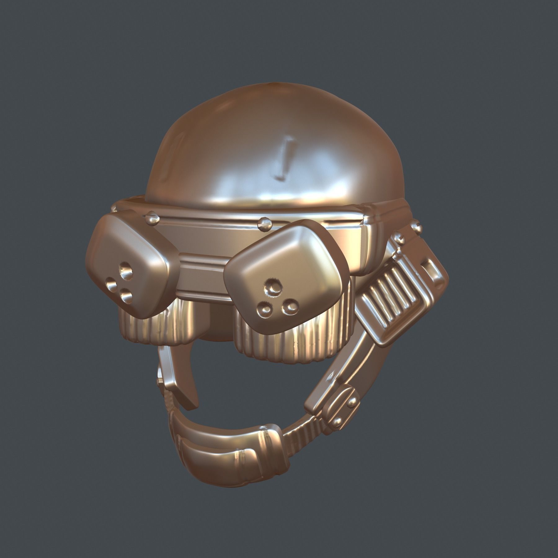 helmet high poly sculpt 3d printable 3D model 3D model_8
