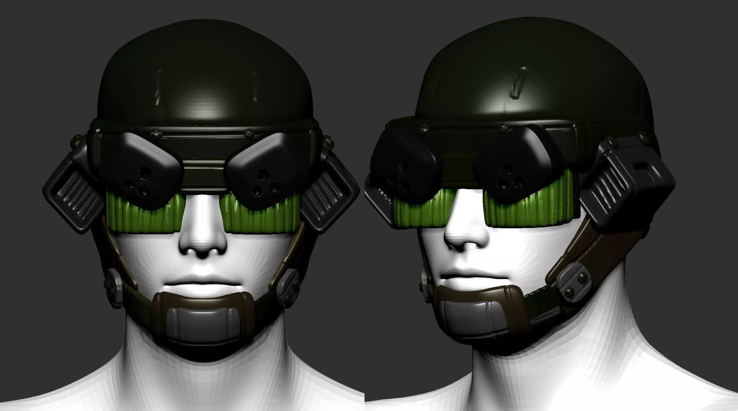 helmet high poly sculpt 3d printable 3D model 3D model_0