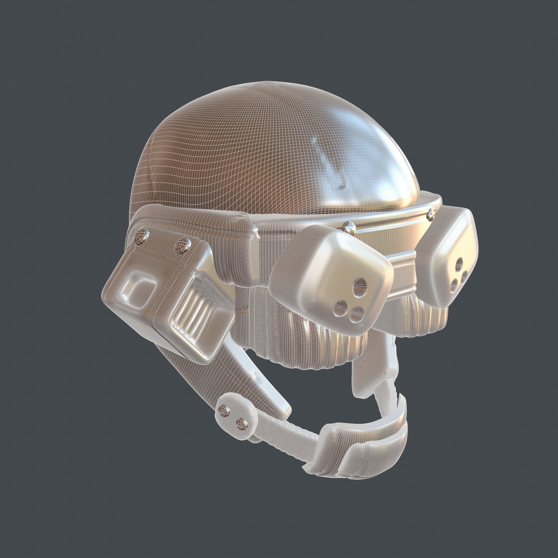 helmet high poly sculpt 3d printable 3D model 3D model_10