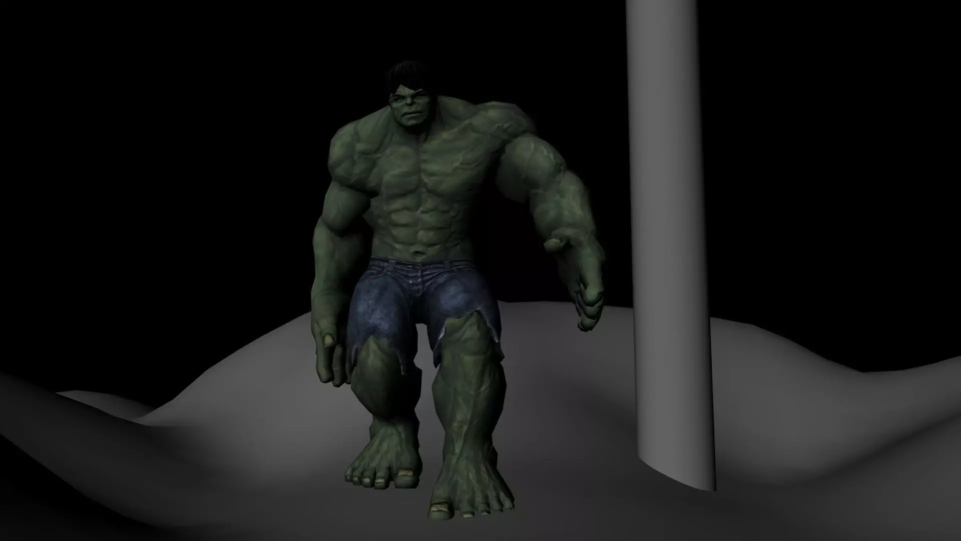 HULK charcter Free 3D model_0