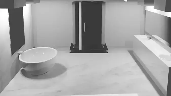 Bathroom with bathtub and sink