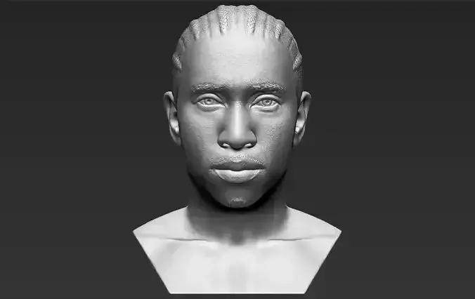 Tyga bust 3D printing ready stl obj formats 3D print model