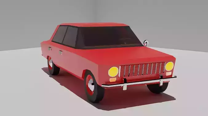 Low Poly VAZ-2101 car