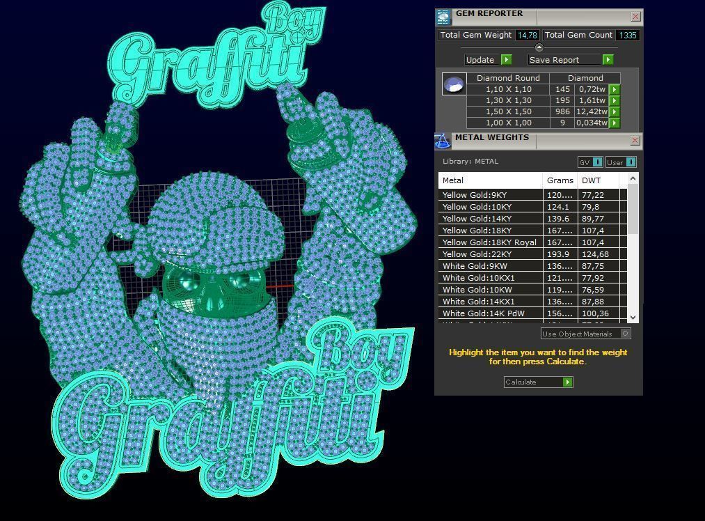 graffitti  3D model_2