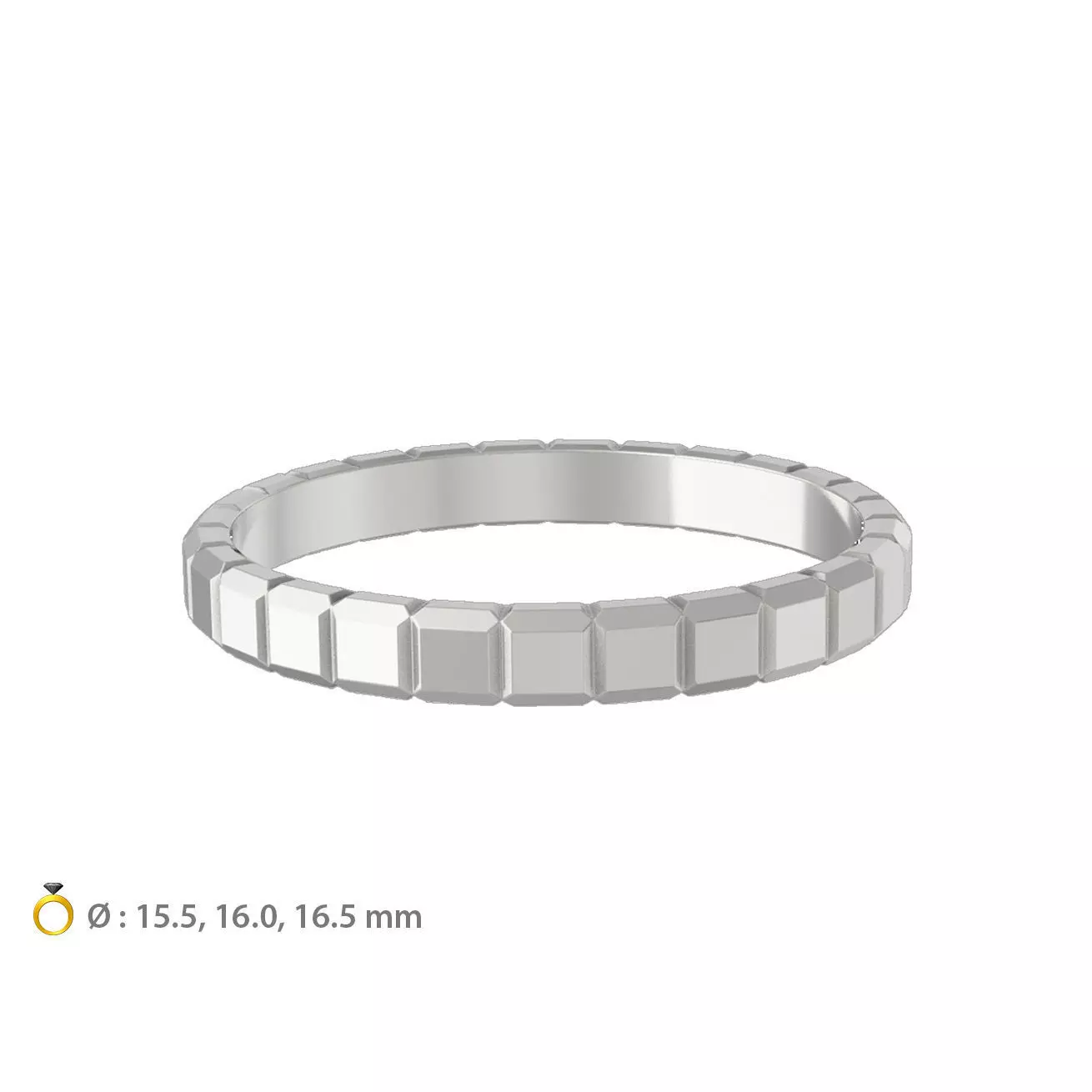 N066 Geometric woman narrow set 2-5mm 3D print model_0