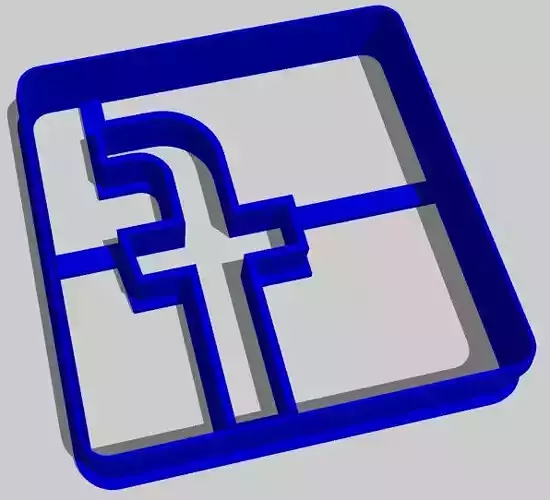 Facebook - Cookie Cutter 3D print model