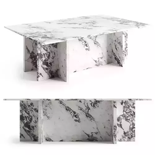 Tic Tac Toe Table Low-poly 3D model