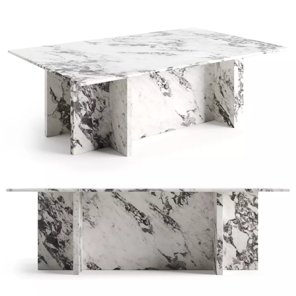 Tic Tac Toe Table Low-poly 3D model_0