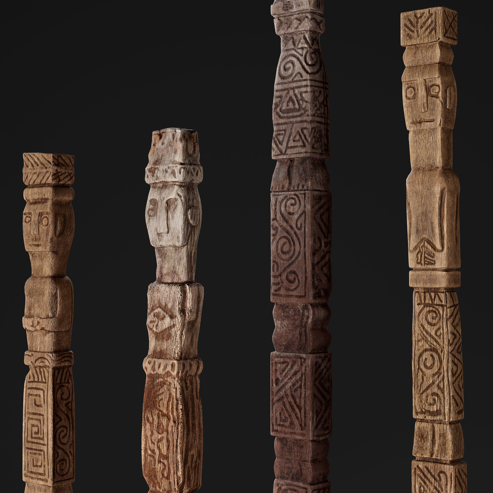 RH Indonesian totem 3D model_2