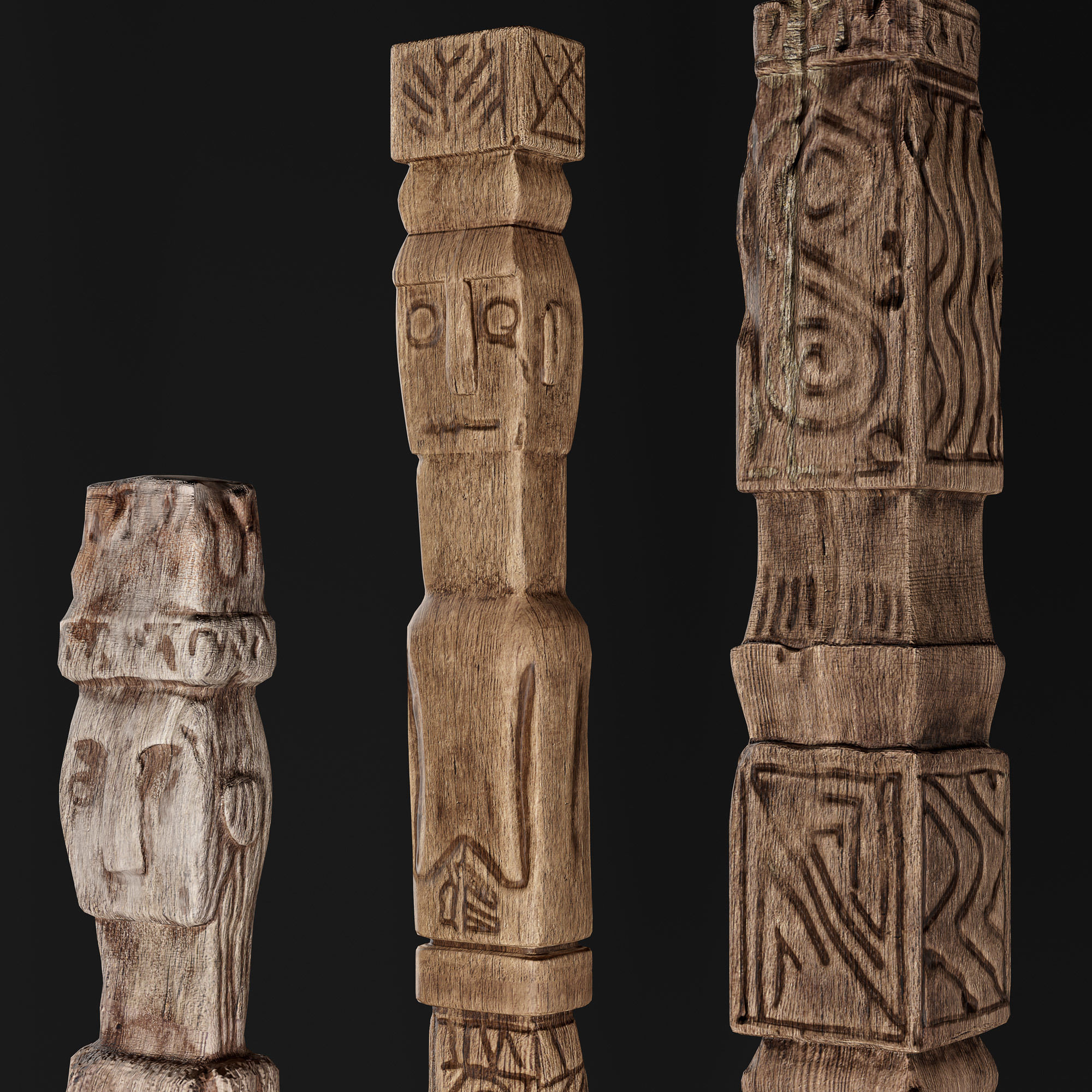 RH Indonesian totem 3D model_4