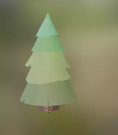 low poly high tree
