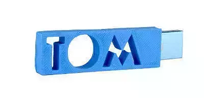 TOM 3D printed usb flash drive