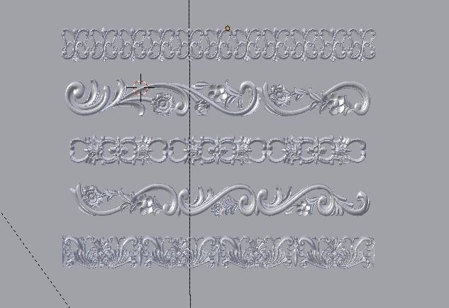 Classic decor ornament v-3D model03 3D model_4