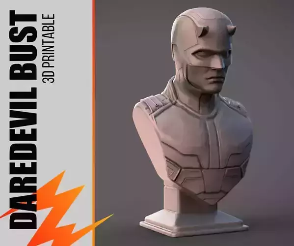 SF・ファンタジー・ホラー bust 3d printed Daredevil Daredevil Bust - Fan Art 3D model 3D printable | CGTrader
