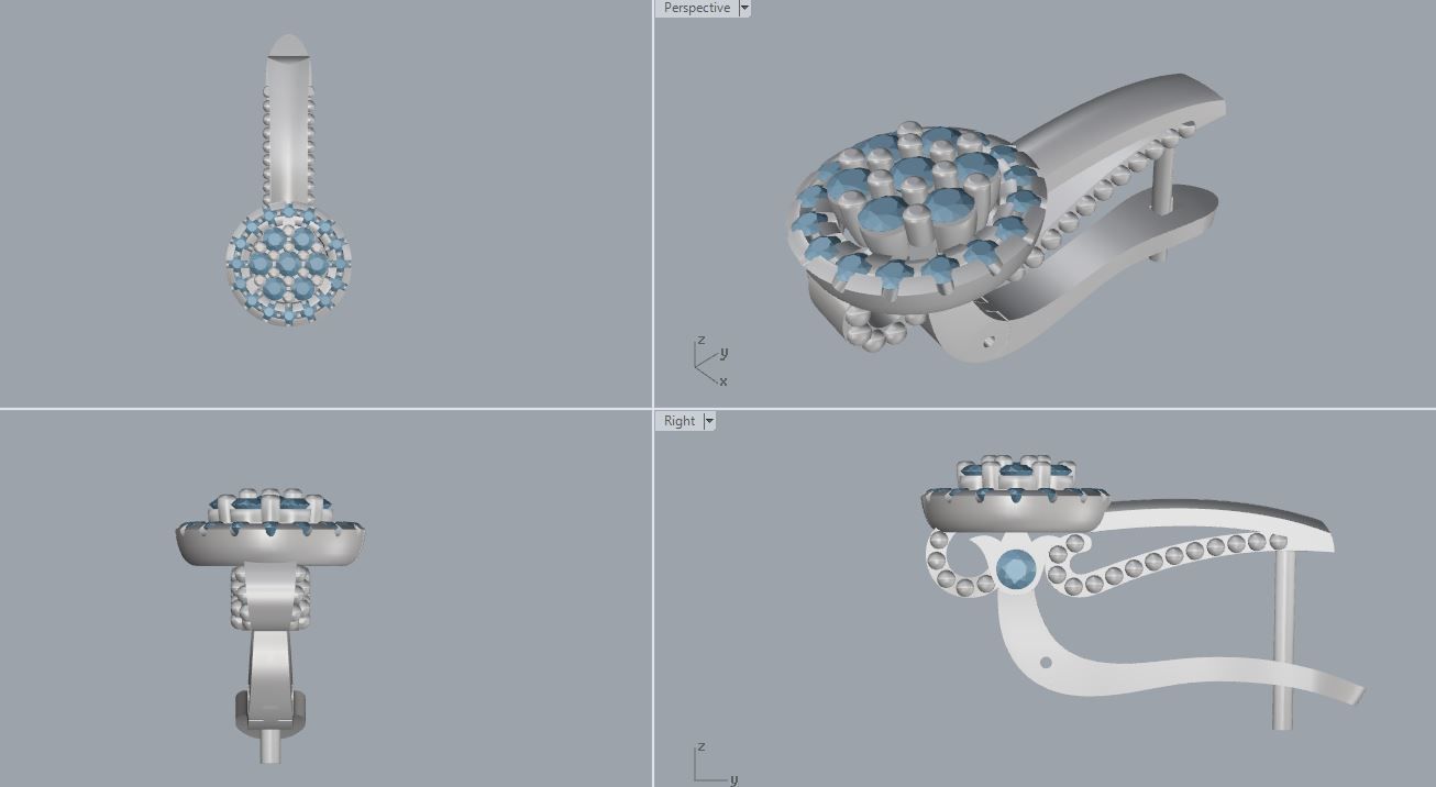 Ring and Earrings 86 3D print model_13