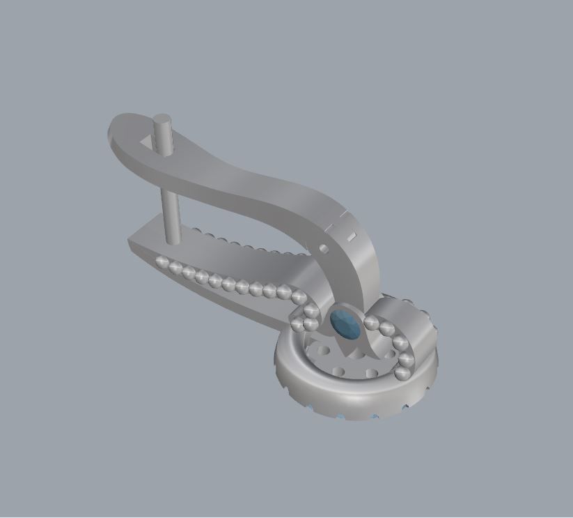 Ring and Earrings 86 3D print model_9