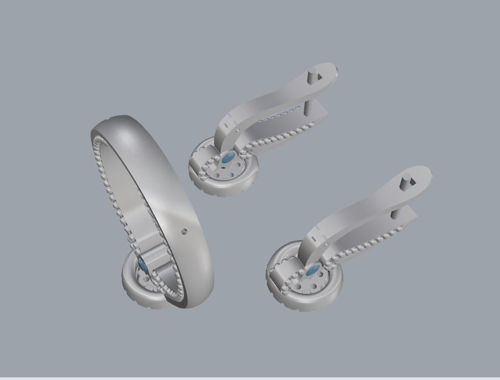 Ring and Earrings 86 3D print model_5