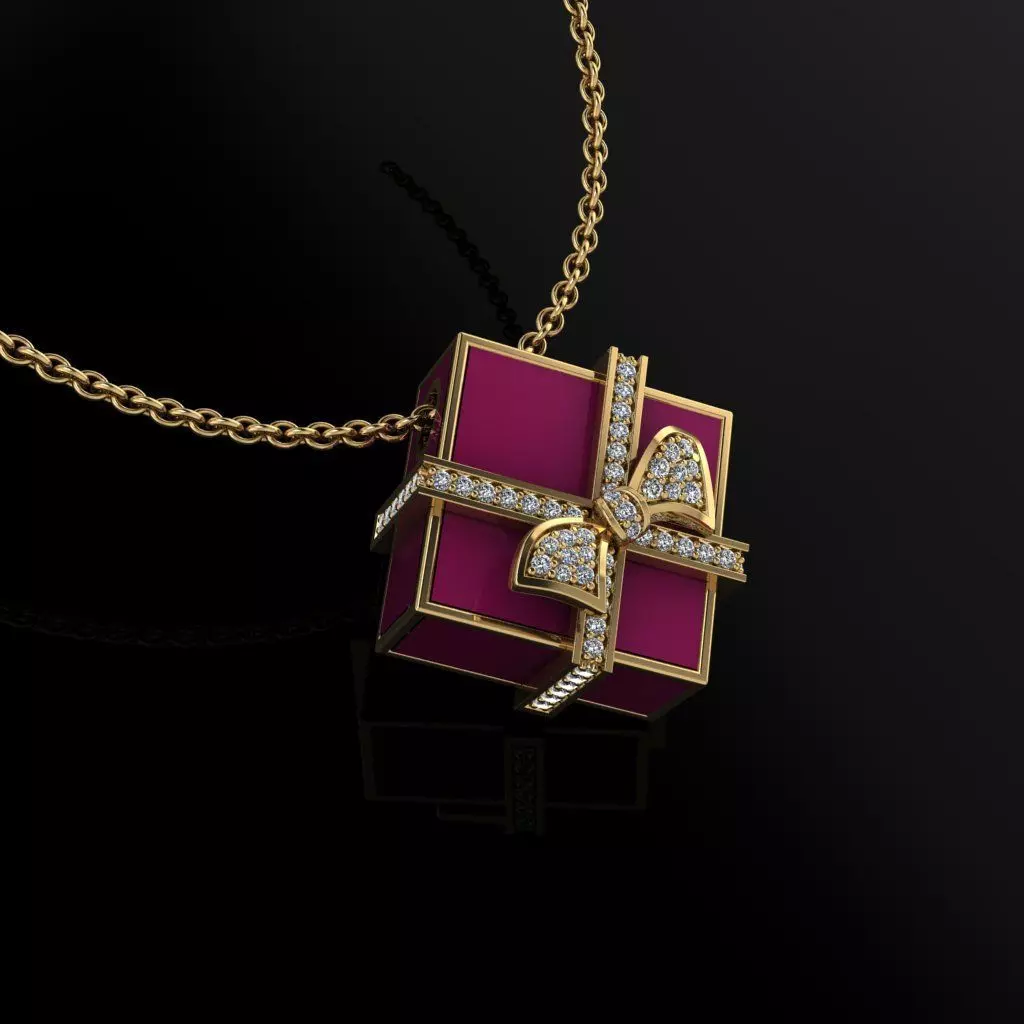 Gift Pendant 3D print model_0