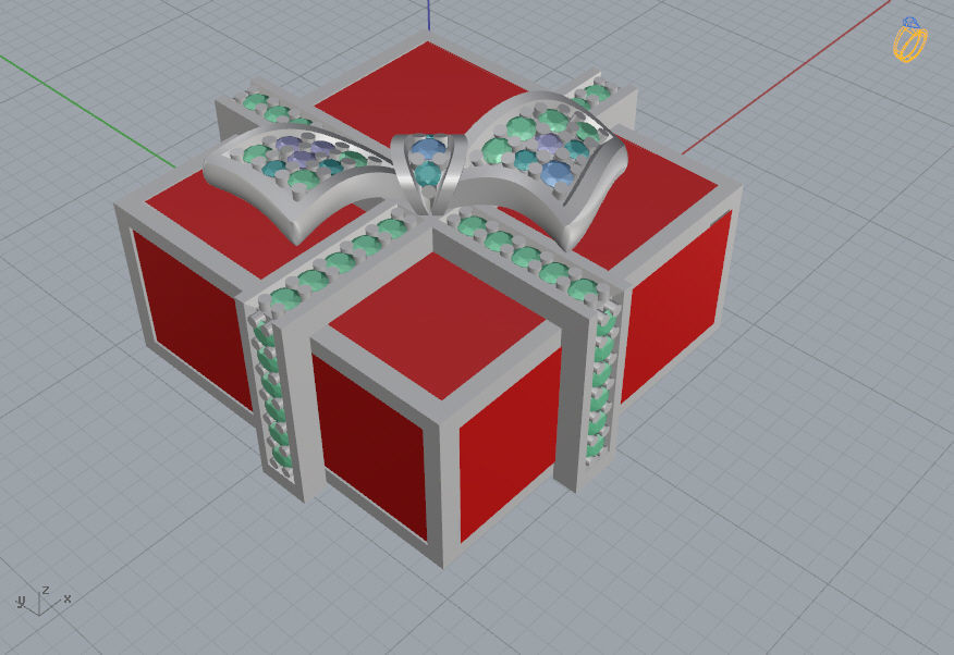 Gift Pendant 3D print model_15