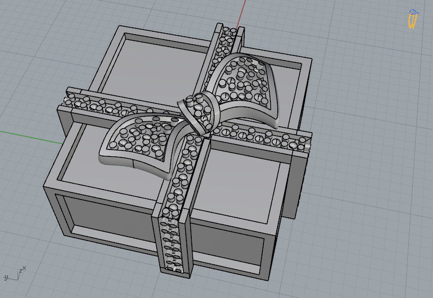 Gift Pendant 3D print model_11