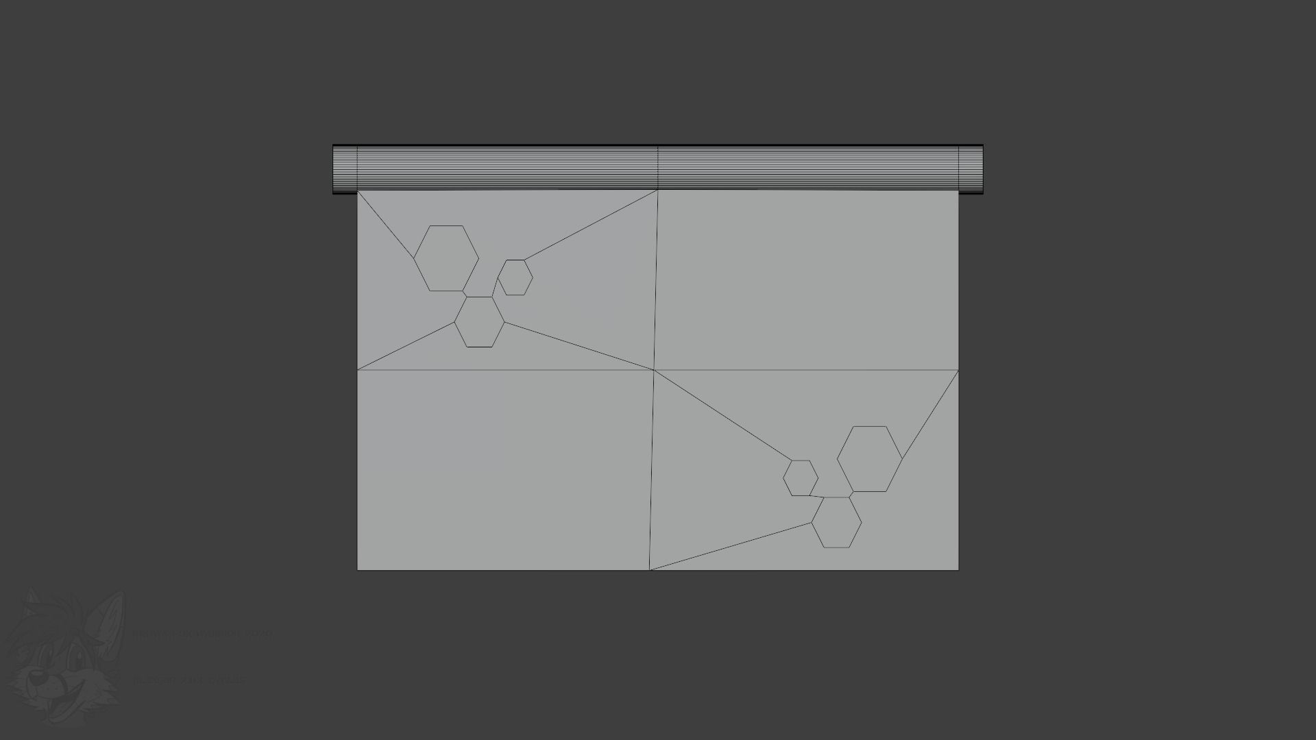 Sci Fi Modular Railing for City Walkways 3D model_7