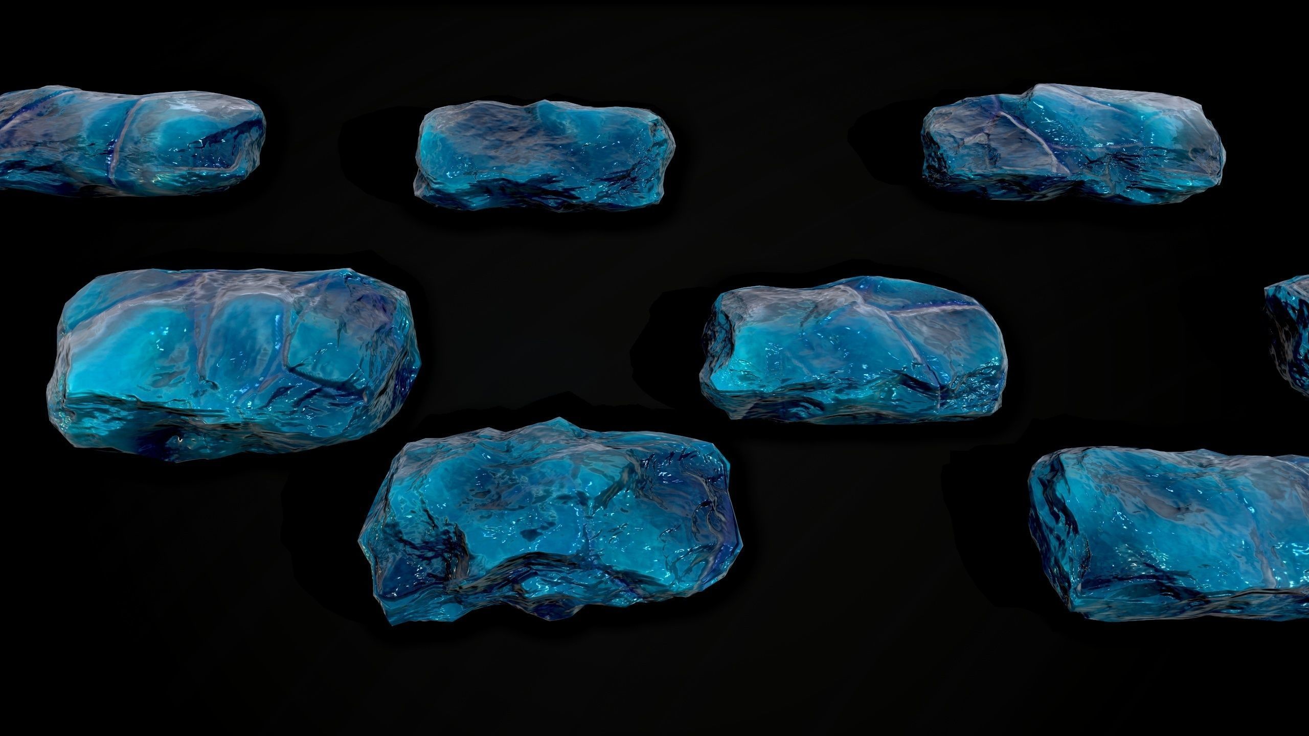 Stones pack Vol 1 Low-poly 3D model_13