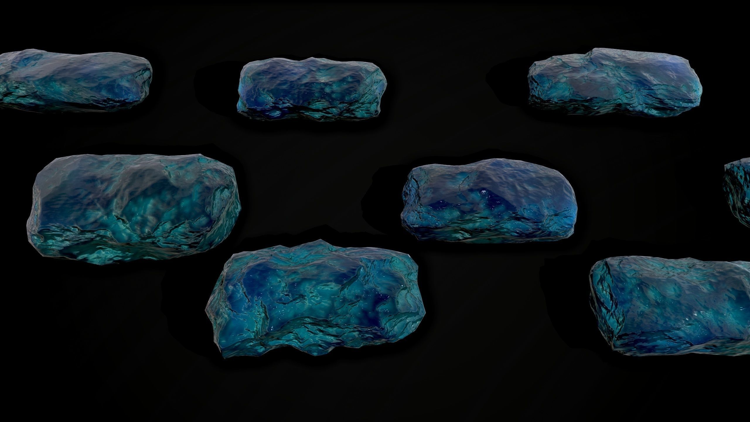 Stones pack Vol 1 Low-poly 3D model_6