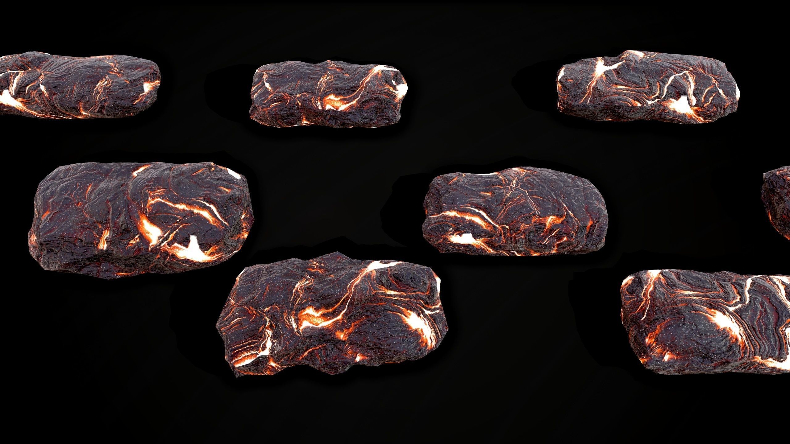 Stones pack Vol 1 Low-poly 3D model_9
