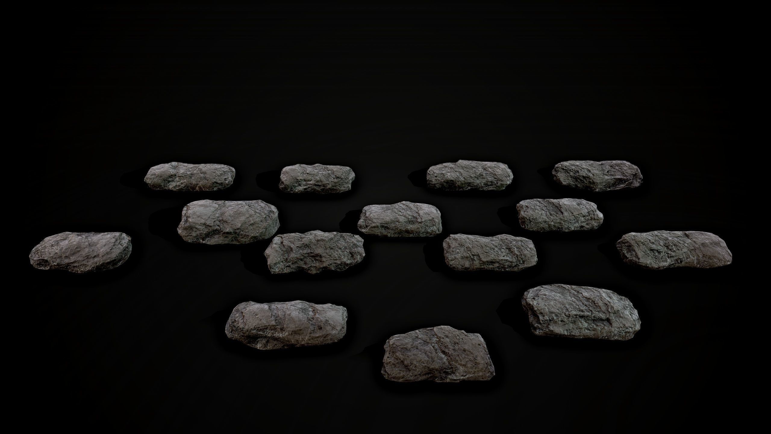 Stones pack Vol 1 Low-poly 3D model_5