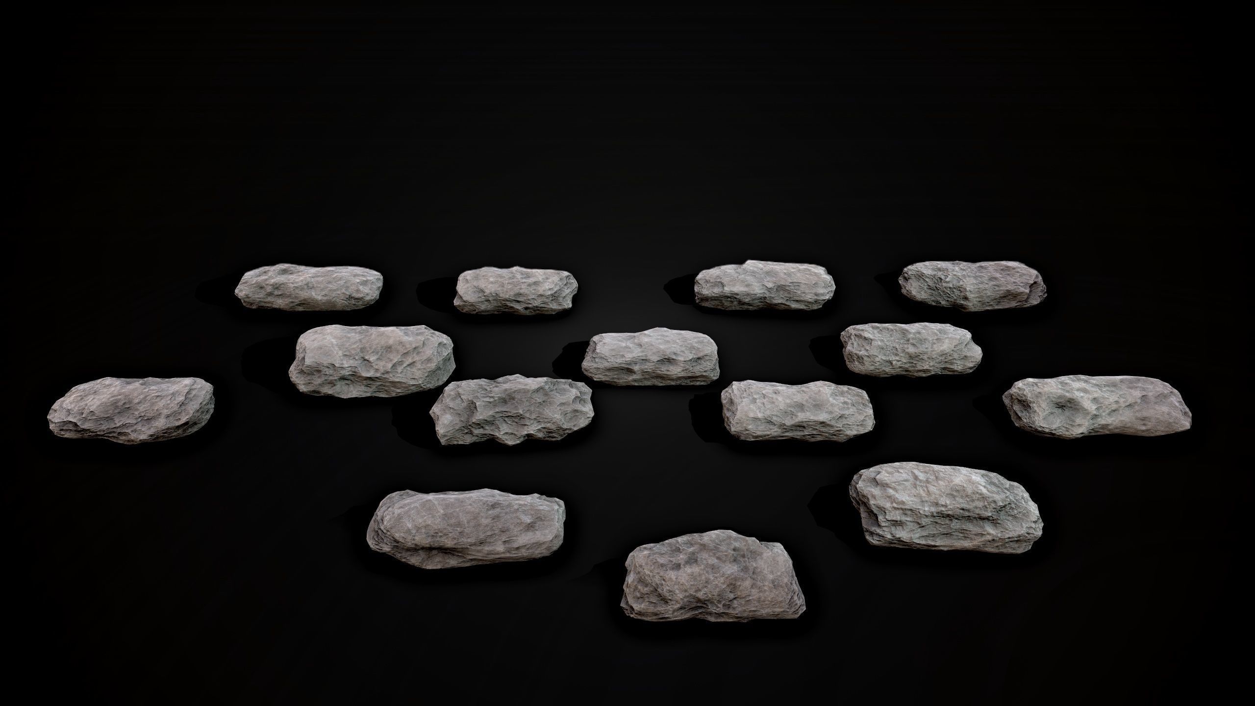 Stones pack Vol 1 Low-poly 3D model_7