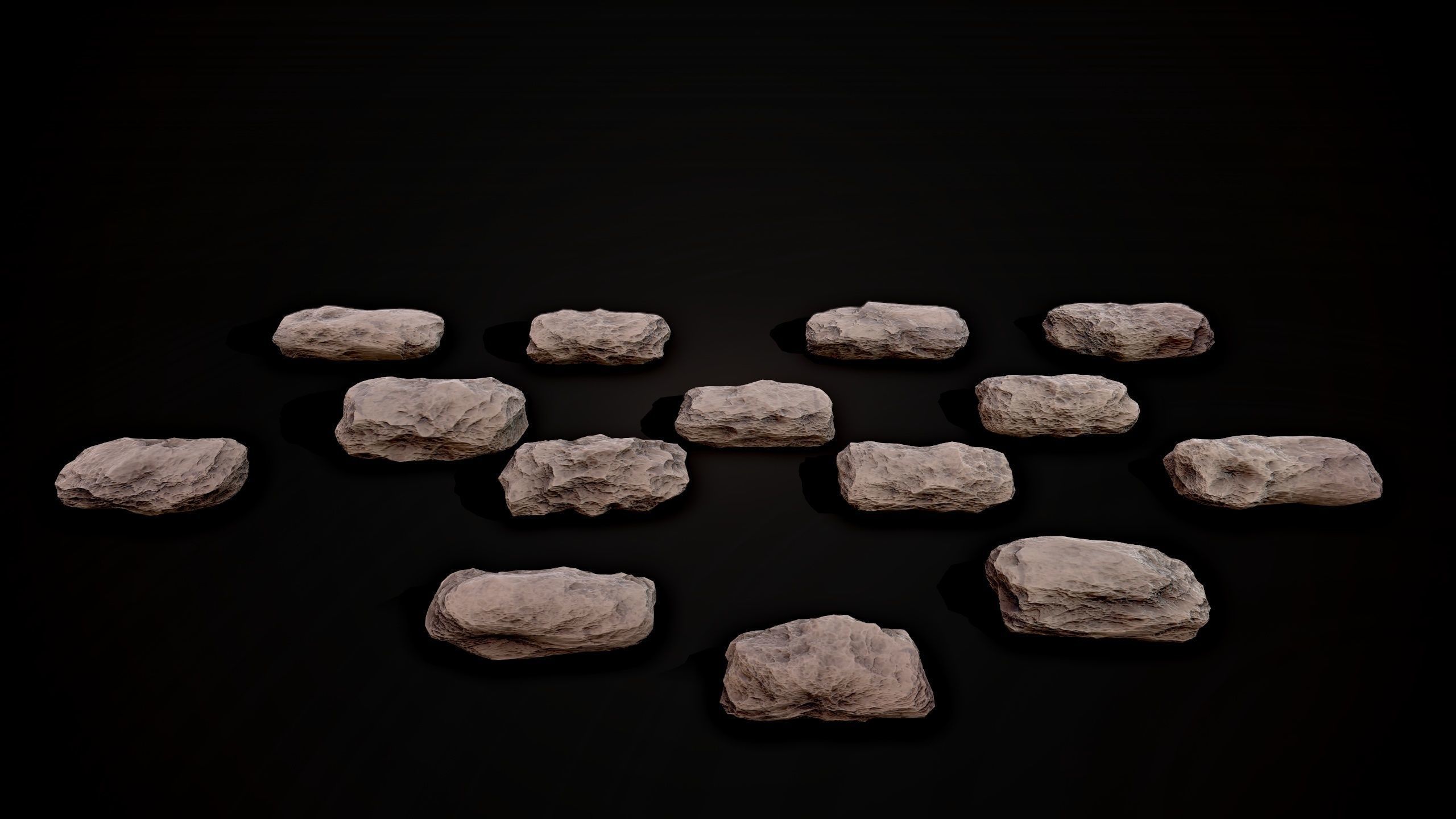 Stones pack Vol 1 Low-poly 3D model_15