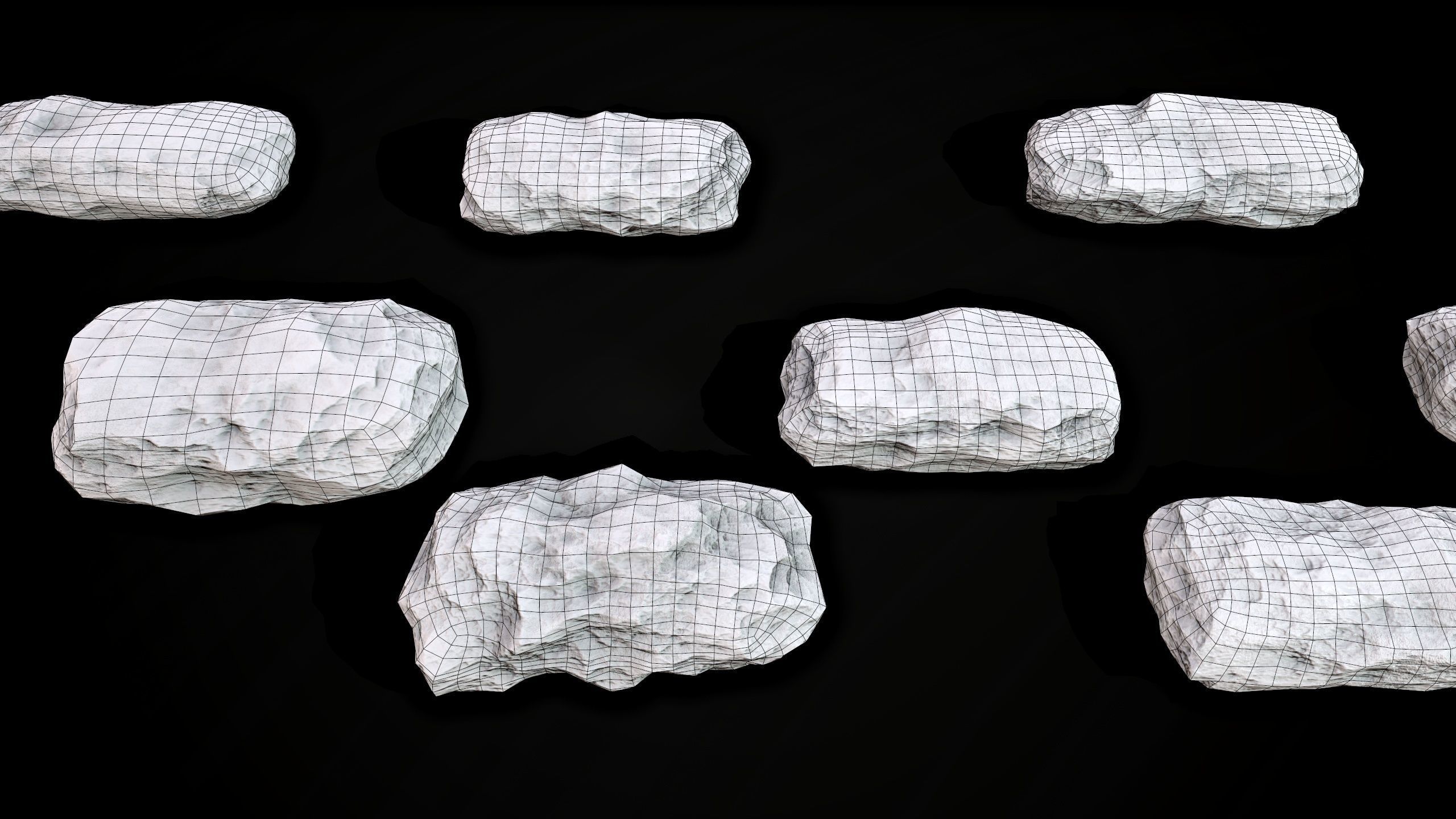 Stones pack Vol 1 Low-poly 3D model_22