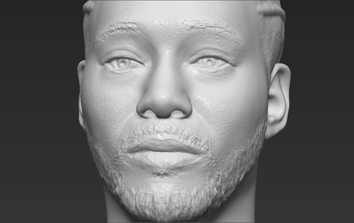 Kawhi Leonard bust 3D printing ready stl obj formats 3D print model_20