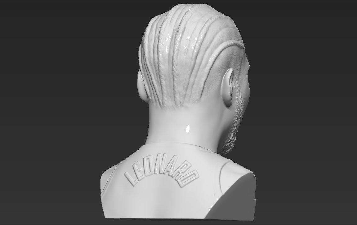 Kawhi Leonard bust 3D printing ready stl obj formats 3D print model_8