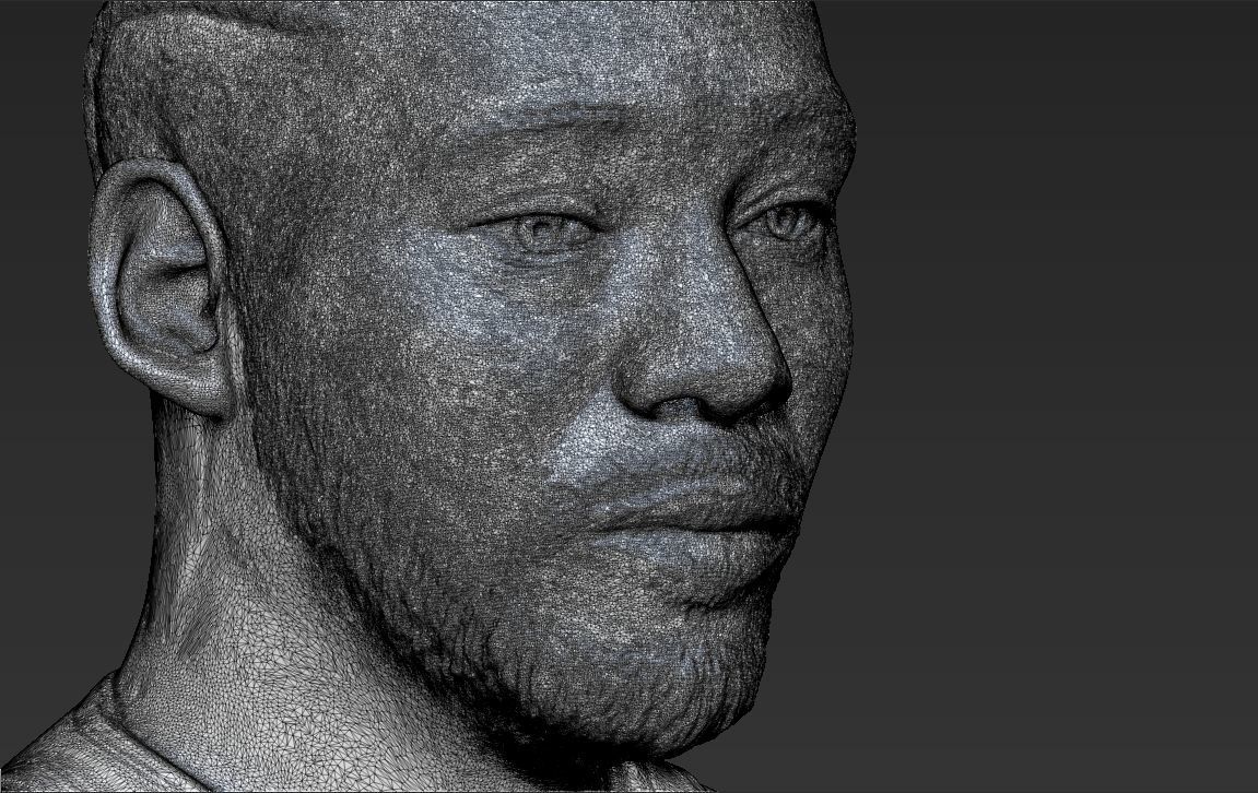 Kawhi Leonard bust 3D printing ready stl obj formats 3D print model_25