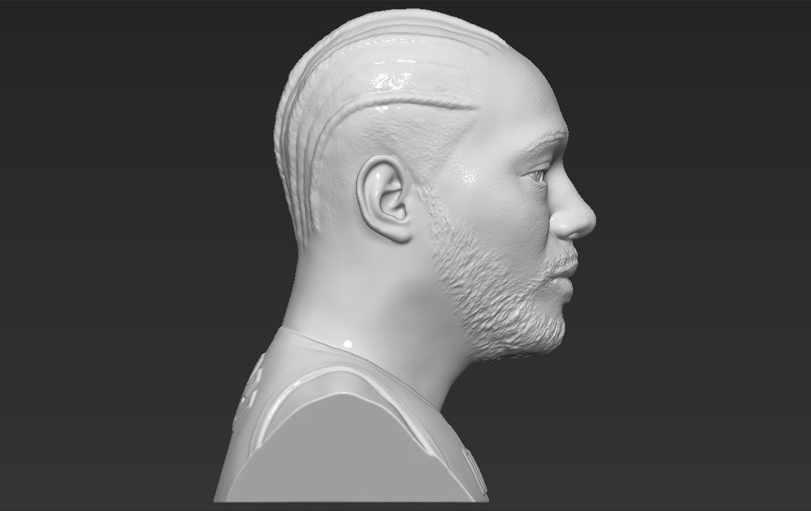 Kawhi Leonard bust 3D printing ready stl obj formats 3D print model_9