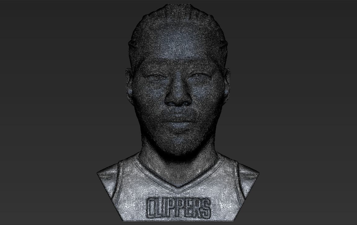 Kawhi Leonard bust 3D printing ready stl obj formats 3D print model_23