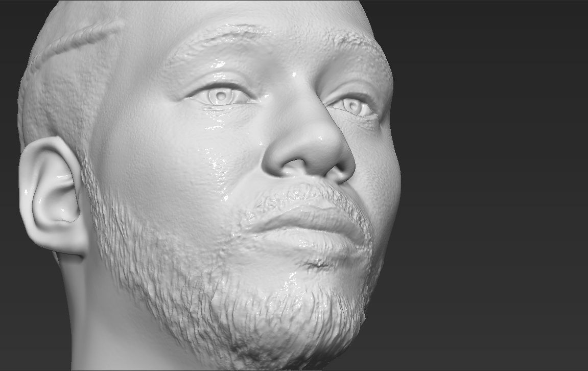 Kawhi Leonard bust 3D printing ready stl obj formats 3D print model_19