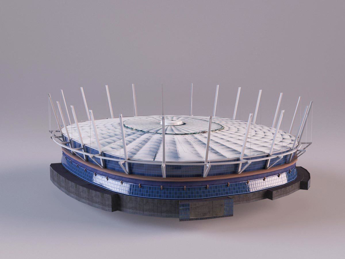 BC-Place Vancouver -  Stadium Low-poly 3D model_2
