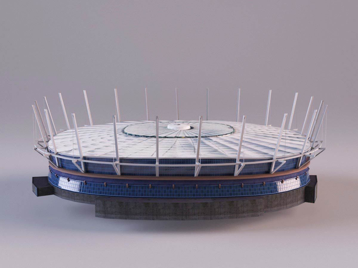 BC-Place Vancouver -  Stadium Low-poly 3D model_1